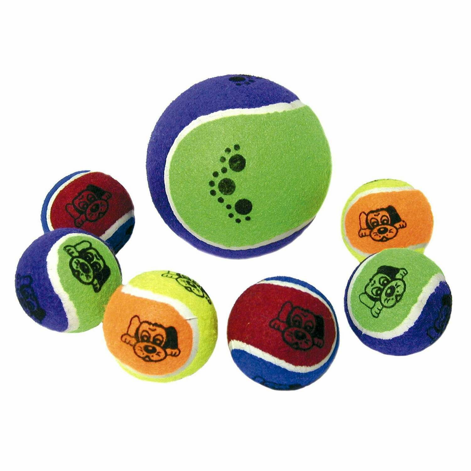 Juguete Blíster con dos pelotas tenis para perros