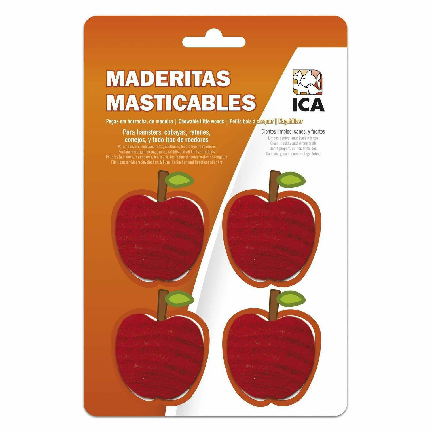 Masticables de madera manzana para roedores