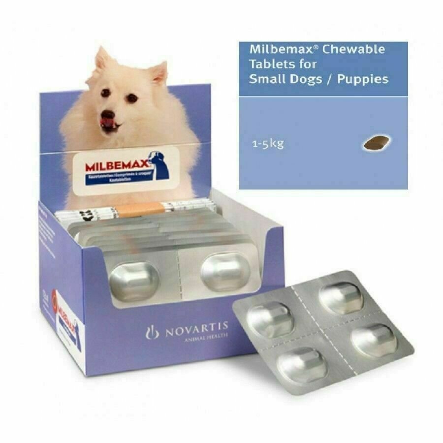 MILBEMAX MASTICABLE PERROS PEQUEÑOS Y CACHORROS 0.5 A 5 KG