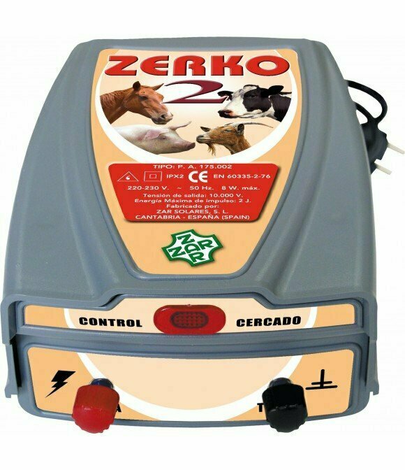 Pastor eléctrico Zerko-Red. 2 Julios de potencia