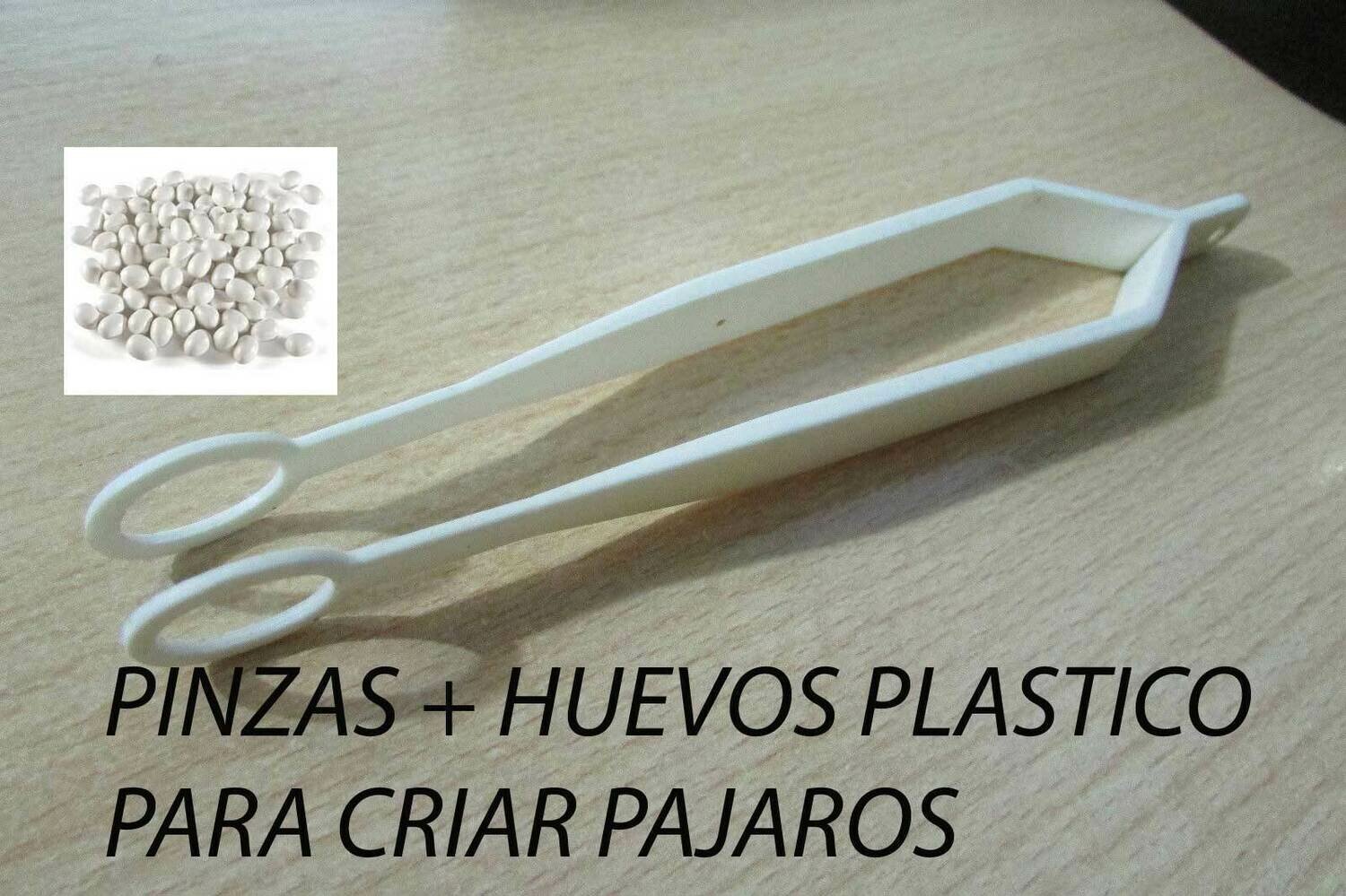 PINZA ESPECIAL PARA LA MANIPULACION DE HUEVOS + 10 HUEVOS