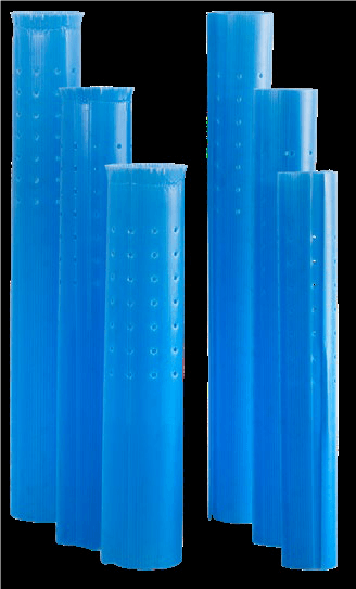 Protector Tubo Invernadero Doble Capa Perforado Abierto perforado 70 cm