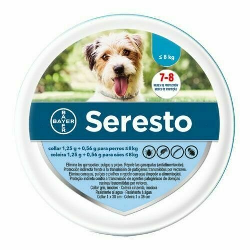 SERESTO COLLAR COLLAR ANTIPARASITARIO MENOS DE 8 KG