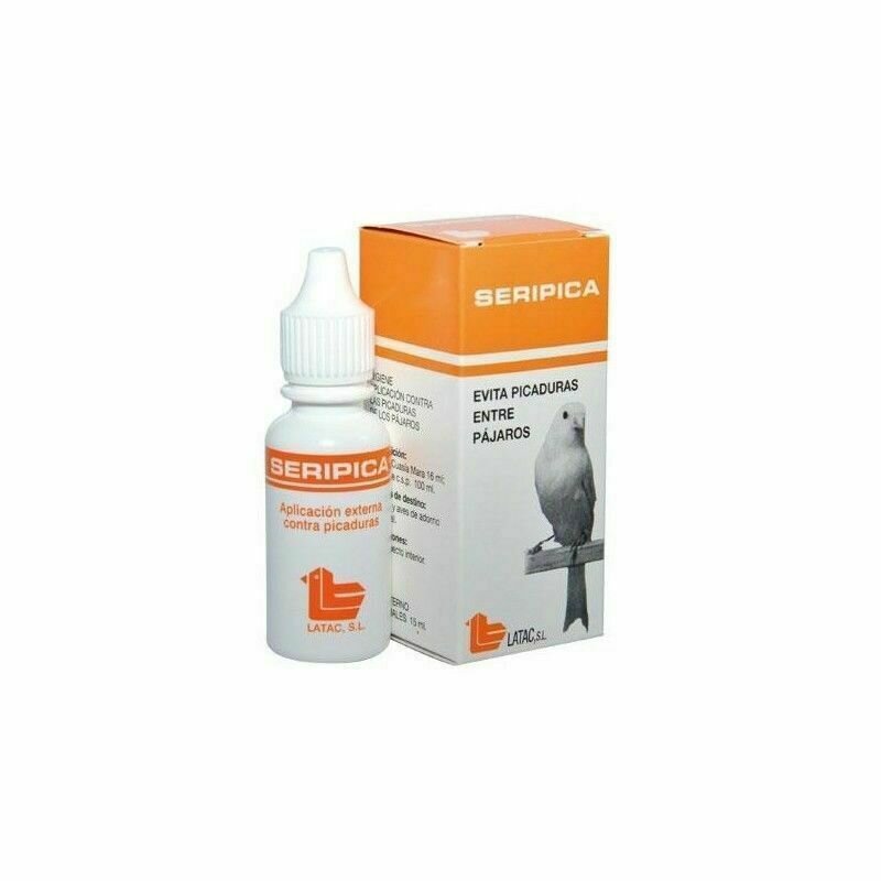 SERIPICA 15 ML EVITA LAS PICADURAS ENTRE PÁJAROS Y EL ARRANQUE DE LAS PLUMAS LATAC
