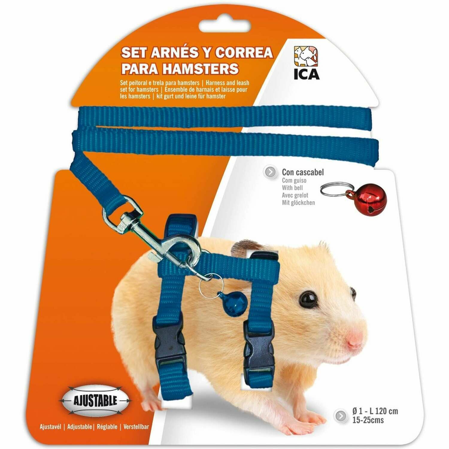 Set de arnés y correa para hámster