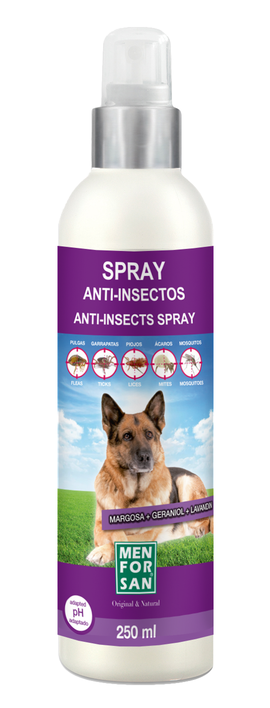 SPRAY ANTI-INSECTOS CON MARGOSA, GERANIOL Y LAVANDINO