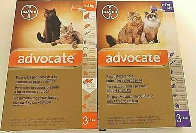 ADVOCATE SPOT ON PARA GATOS 4- 8 KG