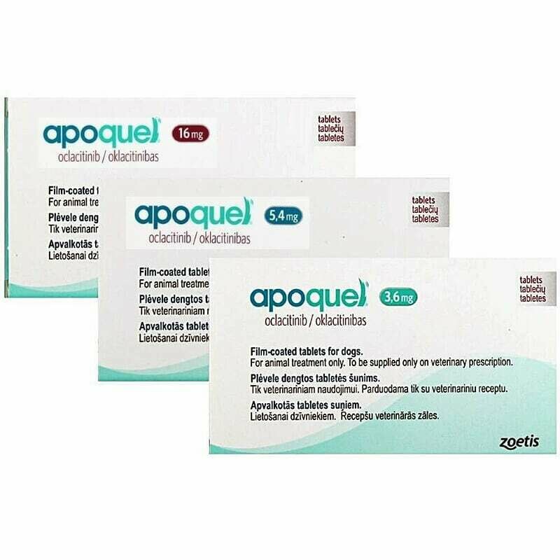 APOQUEL PARA PERROS 3.6 MG 100 COMPRIMIDOS