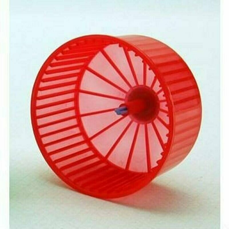 Rueda de plástico para hámsteres, jerbos, ratones 14 cm VARIOS COLORES