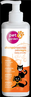 PET&GARDEN CHAMPU PELO NEGRO