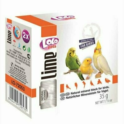 Lolo Pets bloque mineral lima pequeño para aves periquitos,ninfas,canarios