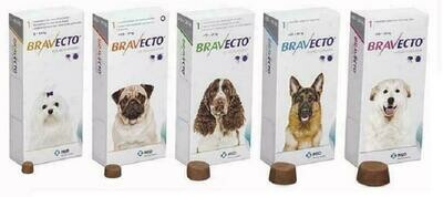 BRAVECTO PERROS GATOS PULGAS GARRAPATAS 1000 MG 20-40 KG 1 COMPRIMIDO
