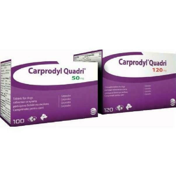 CARPRODYL QUADRI  50  MG ALIMENTO COMPLEMENTARIO PARA PERROS 100 COMPRIMIDOS