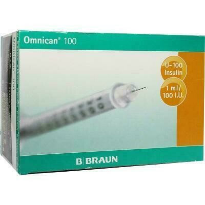 Jeringa Insulina 100 u.i. 1 ml 100 unidades