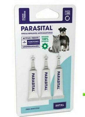 PARASITAL PIPETAS REPELENTE PERROS PEQUEÑOS Y GATOS