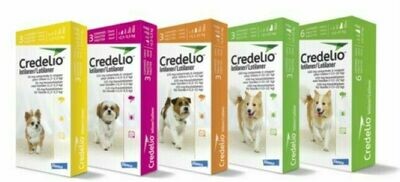 CREDELIO COMPRIMIDOS MASTICABLES PERROS GATOS ANTIPARASITARIO Azul: Adecuado para 22-44 kg (50.1-100 lbs)