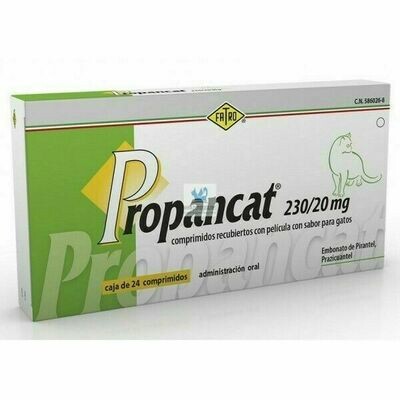 PROPANCAT 24 COMPRIMIDOS ANTIPARASITARIOS PARA GATOS
