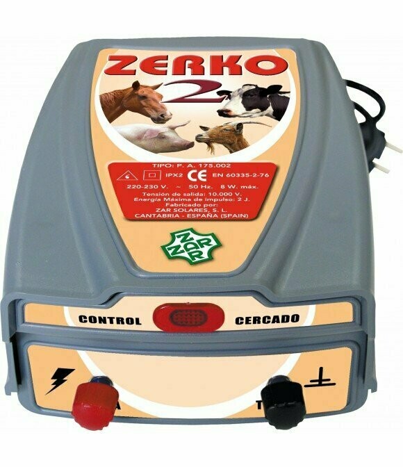 Pastor eléctrico Zerko-Red. 2 Julios de potencia