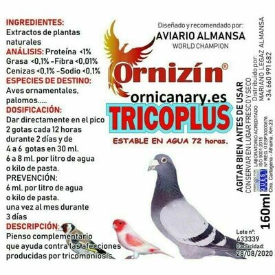 Ornizin tricoplus 160 ml