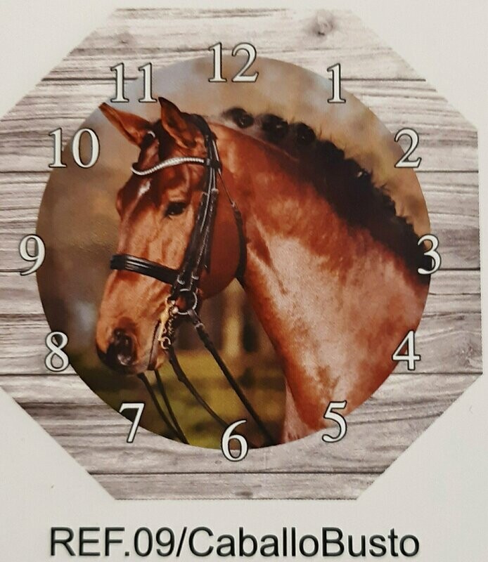 Reloj de Pared Busto Caballo