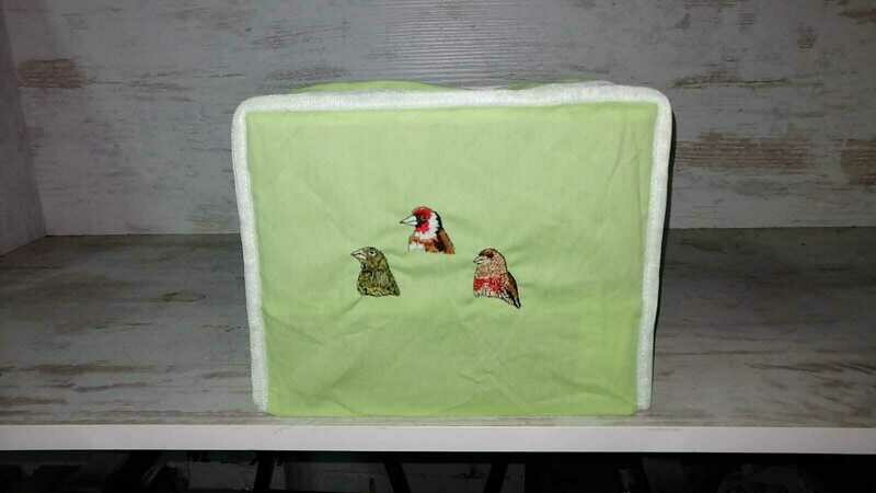 FUNDA DISTINTOS ESTAMPADOS JAULA C 2 CON TRES AVES SILVESTRISMO