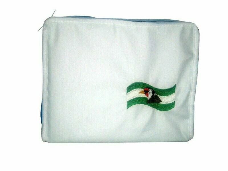 Funda bandera Andalucía con Cabeza de Jilguero
