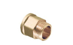 Alargadera LATÓN HEXAGONAL    1/2" x 1 cm 5 UNIDADES