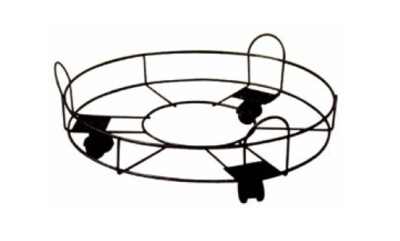 Bajo Plato Acero Con Ruedas 30 cm