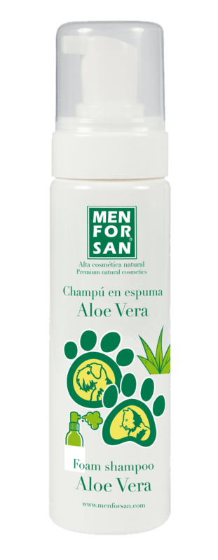 CHAMPÚ ESPUMA ALOE VERA PARA PERROS