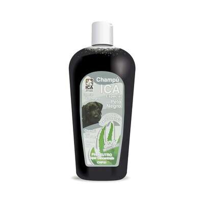 Champú especial de pelo negro con Aloe Vera para perros