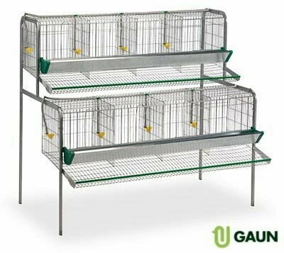 Batería para gallinas 8 departamentos. AMPLIACION