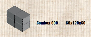 COMBOX COMPOSTADOR 600L JARDIN