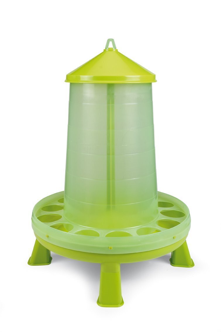 TOLVA PLASTICO AVES 16 KG. CON PATAS (PISTACHO)