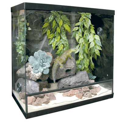 TERRARIO Kit Terrario Repti. 100x40x45 cms Fluorescente.