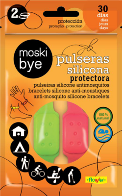 PULSERA SILICONA ANTIMOSQUITO 2UND CAJA