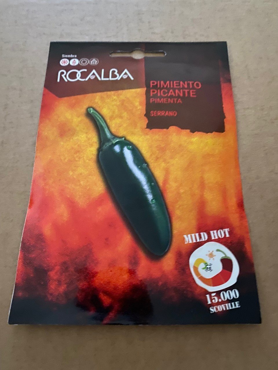 HORTALIZAS PIMIENTO PICANTE SEMILLAS SCOTH SERRANO