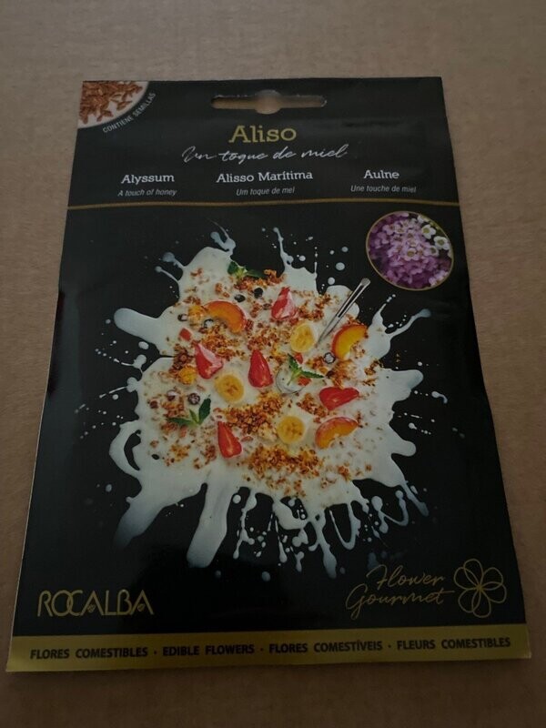FLORES COMESTIBLES SEMILLAS ALISO