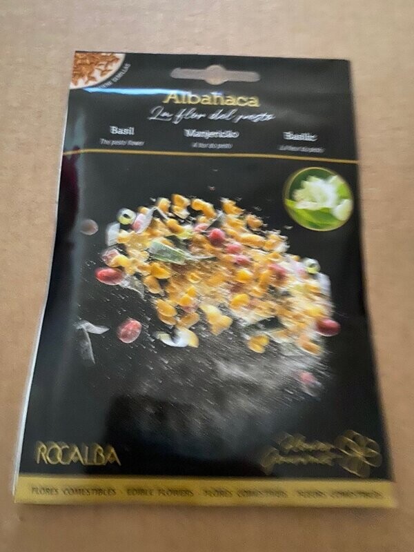 FLORES COMESTIBLES SEMILLAS ALBAHACA