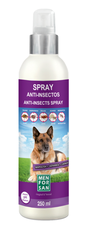 SPRAY ANTI-INSECTOS CON MARGOSA, GERANIOL Y LAVANDINO