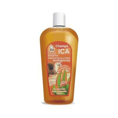 Champú antilágrimas para perros y gatos con Aloe Vera