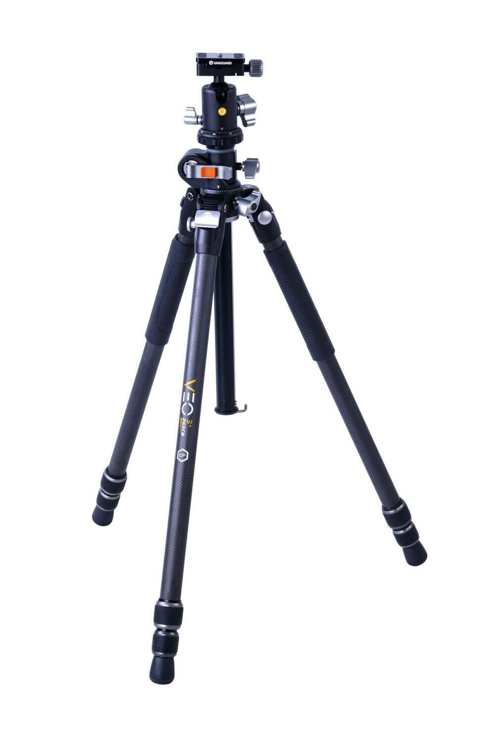 VEO 3+ 263CB - Tr�pode de fibra de carbono, r�tula de bola y columna central multi�ngulo