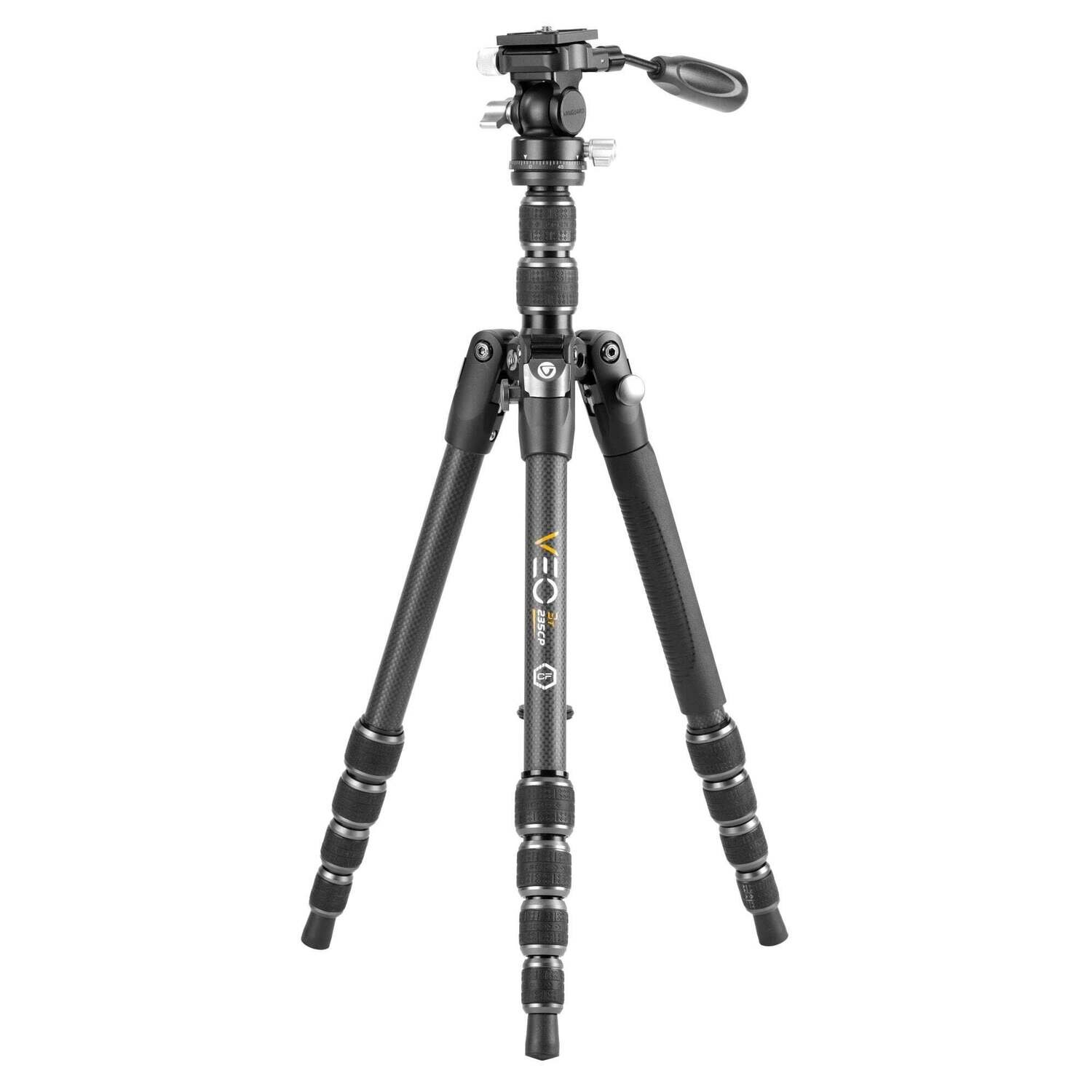 Veo 3T 235CP - Tr�pode de viaje de carbono, r�tula de paneo