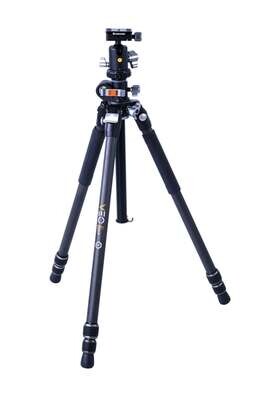 VEO 3+ 263CB - Tr�pode de fibra de carbono, r�tula de bola y columna central multi�ngulo