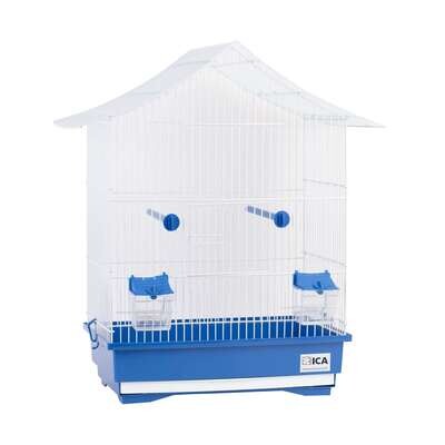 Jaulas GRECIA azul y blanca para p�jaros 49x32x57,5 cm