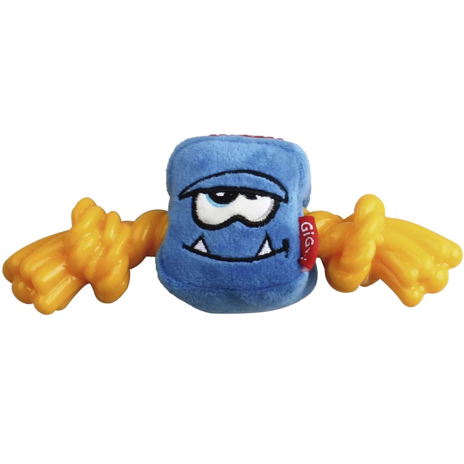 Juguete Monster Rope cabeza azul felpa y TPR GiGwi 26x7,5x6 cm