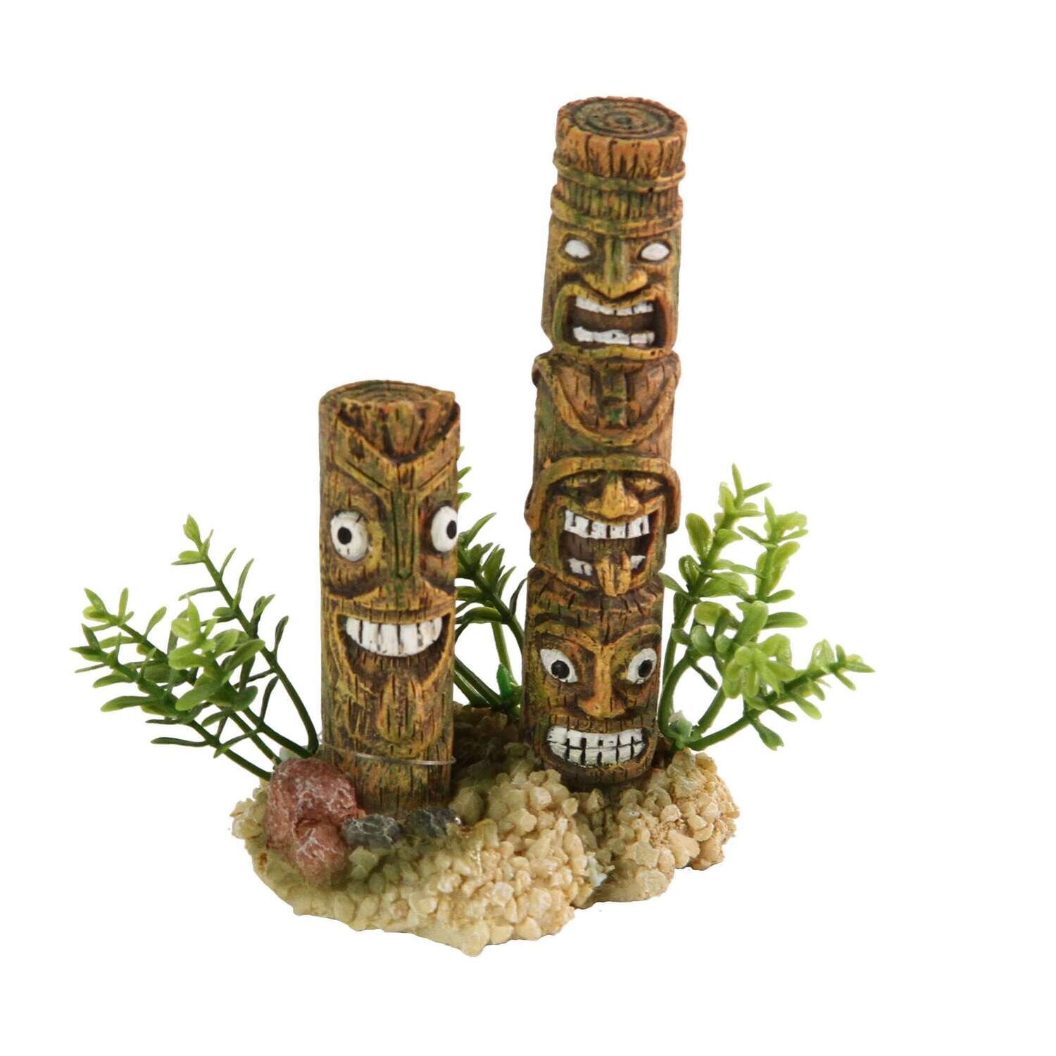 Ornamento columnas Tiki 7,5x6x11 cm