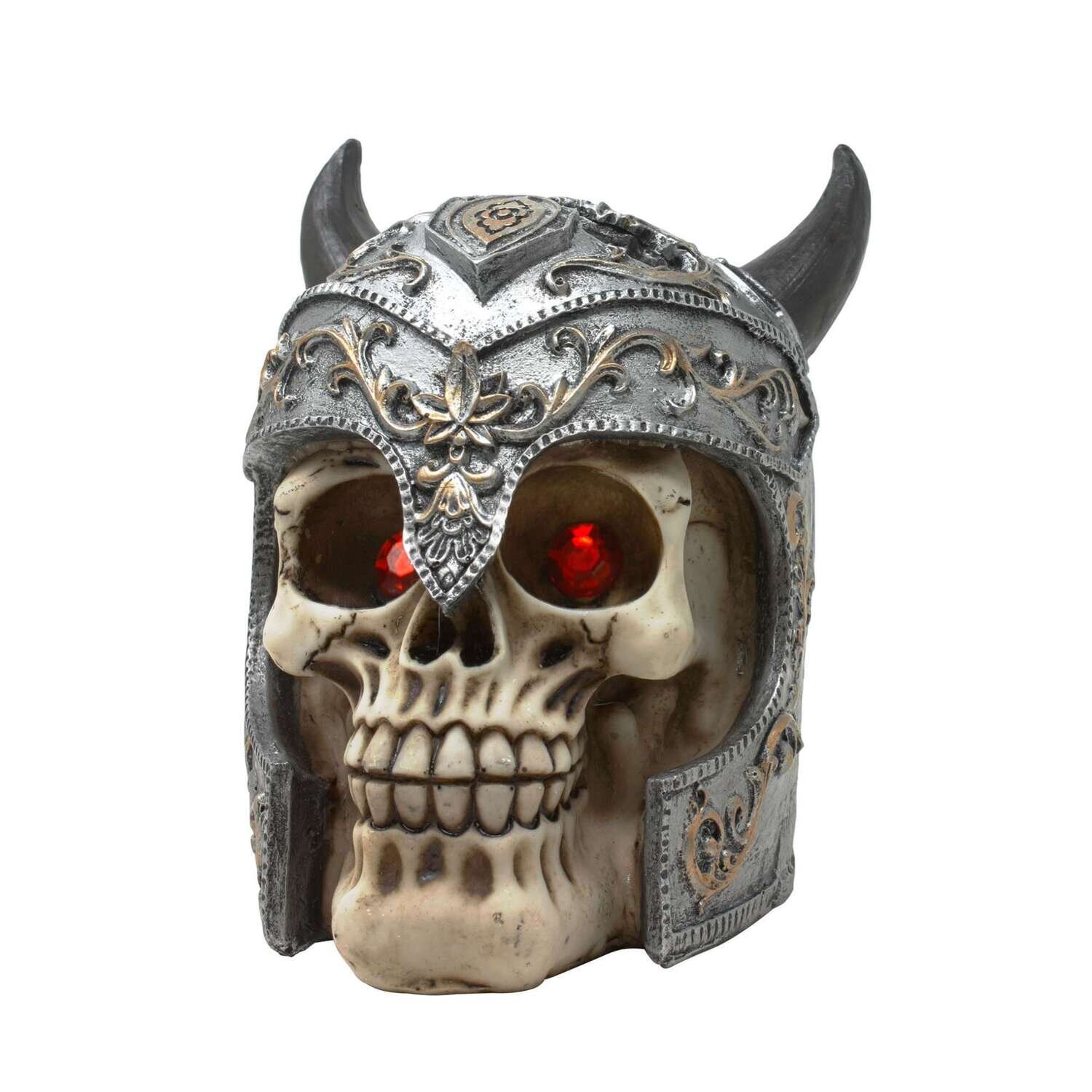 Ornamento calavera vikinga 15,6x12,2x15 cm