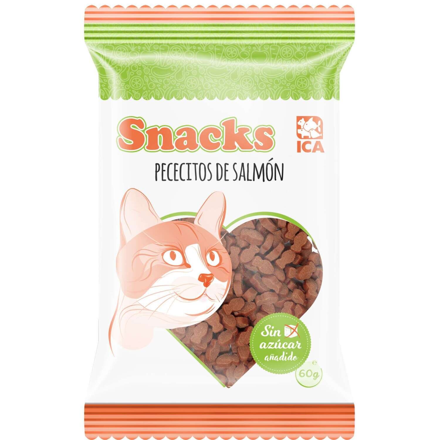 Snacks �pececitos� de salm�n para gatos 60 g