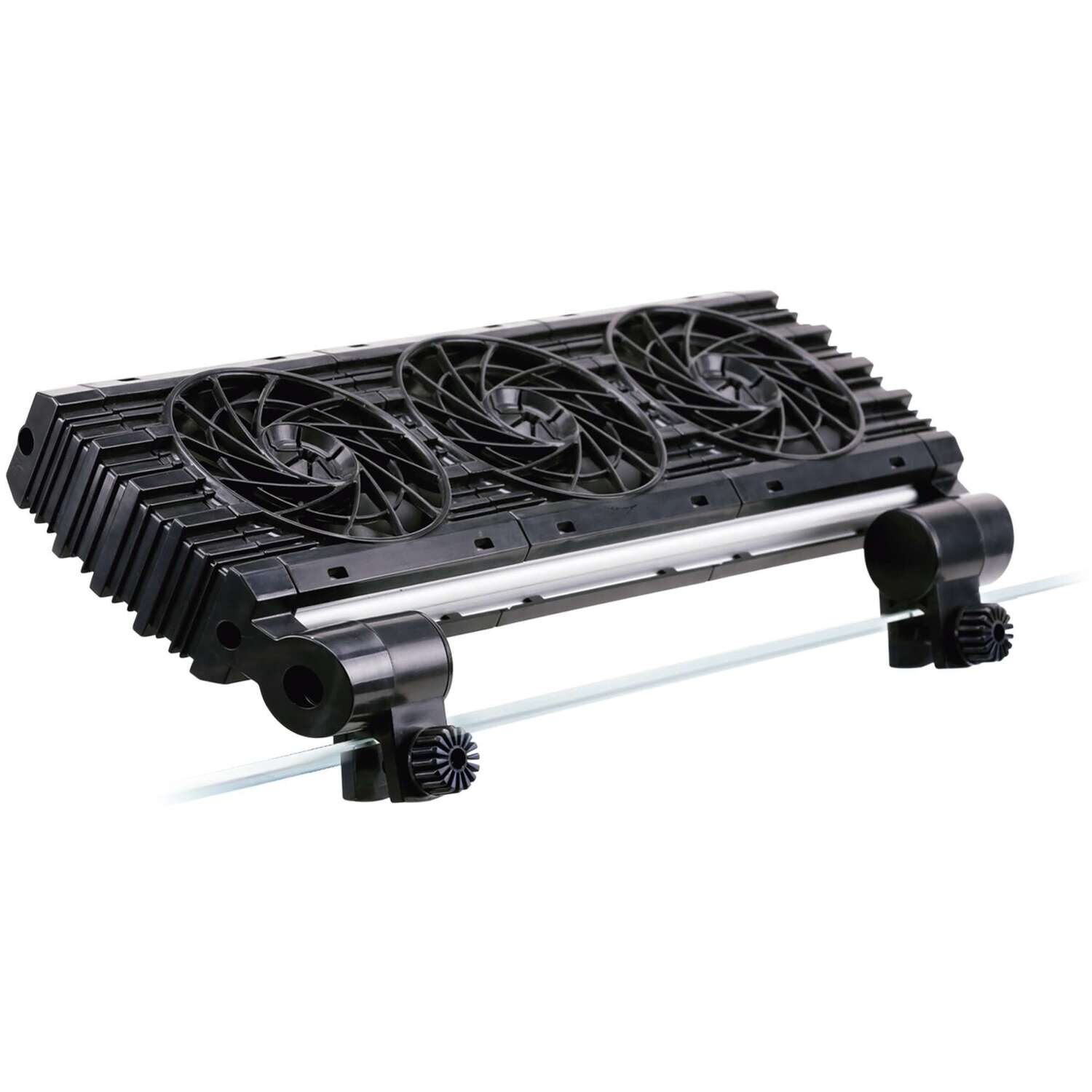 Ventilador triple  21,3x13,2x3,9 cm
