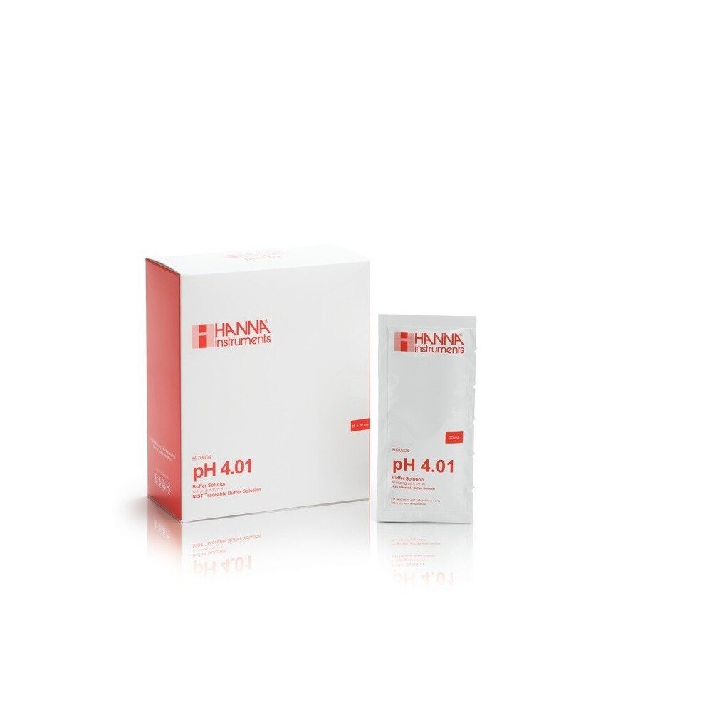 Soluci�n tamp�n pH 4,01 (25 bolsas de 20ml) HANNA
